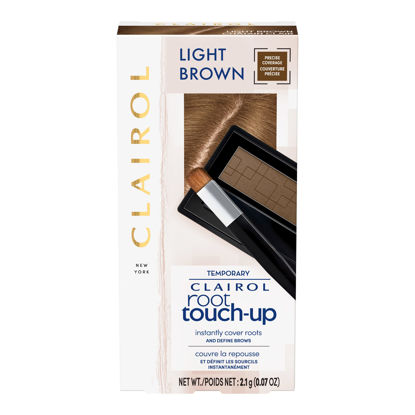 Picture of Clairol Root Touch-Up Temporary Concealing Powder, Light Brown Hair Color, Pack of 1
