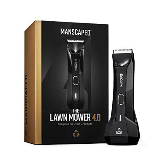 GetUSCart MANSCAPED Electric Groin Hair Trimmer The Lawn Mower 4.0 Replaceable SkinSafe Ceramic Blade Heads Waterproof Wet Dry Clippers Rechargeable Wireless Charging Ultimate Male Hygiene Razor