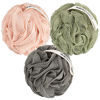 Picture of MainBasics Bath Shower Loofah Sponge Pouf Body Wash Scrubber (Set of 3) (Earthy Love)