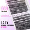 Picture of Lash Extension 280pcs Individual Lashes DIY Eyelash Extension Lash Clusters 30D 40D 9-16mm Mix D Curl Eyelash Clusters Extensions Self Application at Home (30D+40D-0.07D-9-16MIX)