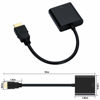 Picture of HDMI to VGA, Gold-Plated HDMI to VGA Adapter, Male to Female for Computer, Desktop, Laptop, PC, Monitor, Projector, HDTV, Chromebook, Raspberry Pi, Roku, Xbox and More