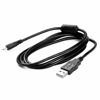 Picture of Replacement USB Camera Transfer Data Sync Charger Charging Cable Cord for Panasonic Lumix Camera DMC-G7 DMC-S5 DMC-ZS25 DMC-TZ35 ZS40 TS30 SZ3 TZ8 TZ11 TZ15 TZ24 F2 FH25 GF3 GF5 GX1 FH4 & More (Black)