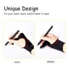 Picture of Digital Drawing Glove 2 Pack,Artist Glove for Drawing Tablet,ipad,Sketching,Art Glove with Two Finger for Right Hand and Left Hand （Smudge Guard,Large,3.35 x8.98inch