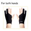 Picture of Digital Drawing Glove 2 Pack,Artist Glove for Drawing Tablet,ipad,Sketching,Art Glove with Two Finger for Right Hand and Left Hand （Smudge Guard,Large,3.35 x8.98inch