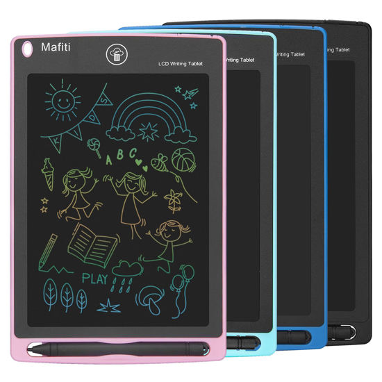 Picture of LCD Writing Tablet 8.5 Inch 4 Pack Colorful Screen Electronic Writing Drawing Pads Doodle Board for Kids Boys Girls