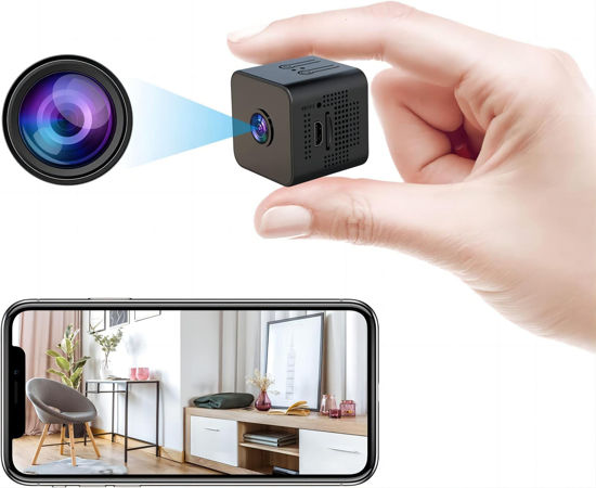 Picture of Webookers WB Hidden Camera - Spy Camera - Nanny Cam - Small Cameras for Spying - Indoor and Outdoor Camera with Night Vision - Surveillance Camera Full HD