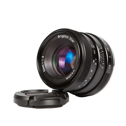 Picture of Brightin Star 50mm F1.8 Standard Manual Focus Prime Lens for Nikon Z-Mount Mirrorless Cameras, APS-C MF Large Aperture Fixed Lens, Compatible with Z-6II, Z-7II, Z5, Z50, Z9, Z50, Z-FC, Z30