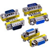 Picture of Warmstor 6-Pack 9Pin RS232 Serial Cable DB9 Male to Male/Female to Female Mini Gender Changer Adapter Coupler Connector