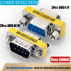 Picture of Warmstor 6-Pack 9Pin RS232 Serial Cable DB9 Male to Male/Female to Female Mini Gender Changer Adapter Coupler Connector