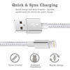 Picture of Ximytec iPhone Charger Cable [Mfi-Certified] 3Pack 10ft Nylon Braided High Speed USB Charging Cord Compatible with iPhone 12/11/XS/XR/X/8/7/6/5/iPad-SilverGray