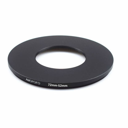 Picture of 72mm to 52mm /72mm-52mm Step-Down Ring Filter Adapter for All Brands UV,ND,CPL,Metal Step-Down Ring Adapter