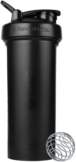 BlenderBottle Classic Shaker Bottle Perfect for Protein Shakes and Pre  Workout, Black, 20oz