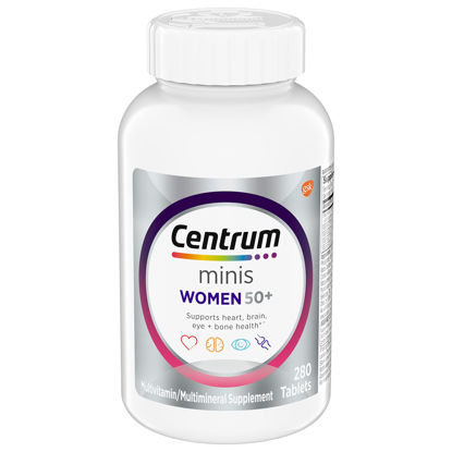 Picture of Centrum Minis Silver Women's Multivitamin for Women 50 Plus, Multimineral Supplement with Vitamin D3, B Vitamins, Non-GMO Ingredients, Supports Memory and Cognition in Older Adults - 280 Ct