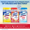 Picture of Lysol Disinfectant Wipes Bundle, Multi-Surface Antibacterial Cleaning Wipes, For Disinfecting & Cleaning, contains x2 Lemon & Lim Blossom (80ct) x1 Crisp Linen (80 Ct) & x1 Mango & Hibiscus (80 Ct)