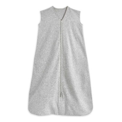 Picture of HALO Sleepsack, 100% Cotton Wearable Blanket, Swaddle Transition Sleeping Bag, TOG 0.5, Heather Grey, Small