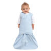 Picture of HALO 100% Cotton Sleepsack Swaddle, 3-Way Adjustable Wearable Blanket, TOG 1.5, Baby Blue, Newborn, 0-3 Months