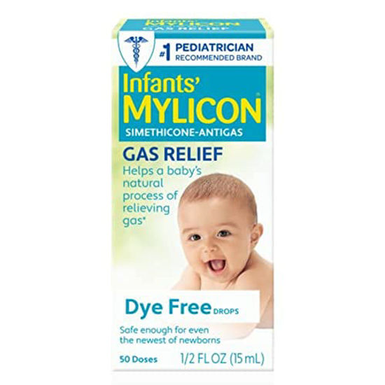 Picture of Mylicon Gas Relief Drops for Infants and Babies, Dye Free Formula, 0.5 Fluid Ounce