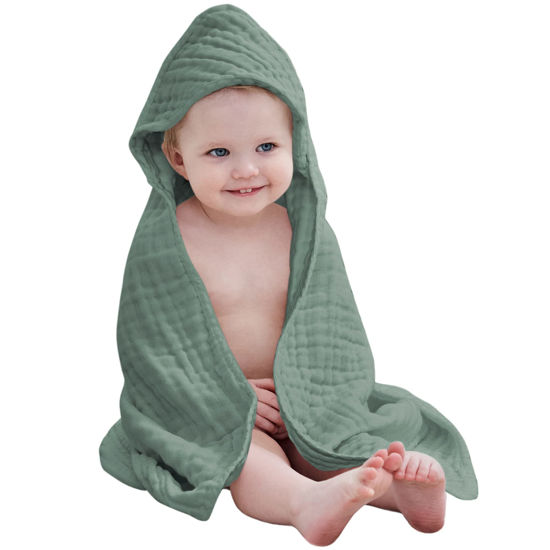 Muslin hooded baby sales towel