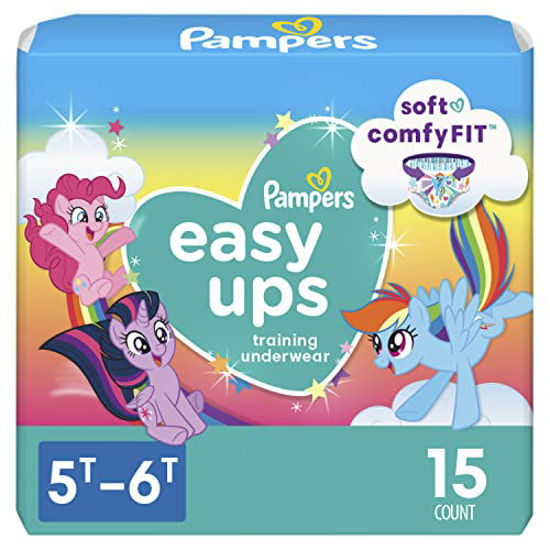 Picture of Pampers Easy Ups Training Underwear Girls 5T-6T 15 Count