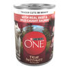 Picture of Purina ONE High Protein Wet Dog Food True Instinct Tender Cuts in Dog Food Gravy With Real Beef and Wild-Caught Salmon - (12) 13 Oz. Cans