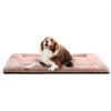 Picture of Dog Beds Crate Pad for Extra Large Dogs Fit Metal Dog Crates,Ultra Soft Dog Crate Bed Washable & Anti-Slip Kennel Pad for Dogs Cozy Sleeping Mat,Pink 48inch