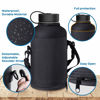 Picture of BUZIO Vacuum Insulated Stainless Steel Water Bottle 64oz (Cold for 48 Hrs/Hot for 24 Hrs) BPA Free Double Wall Travel Mug/Flask for Outdoor Sports Hiking, Cycling, Cam,Camping, Running, Bubble Gum