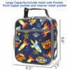 Picture of FlowFly Kids Lunch box Insulated Soft Bag Mini Cooler Back to School Thermal Meal Tote Kit for Girls, Boys, Rocket