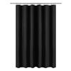 Picture of Mrs Awesome Shower Curtain Liner with 6 Magnets Beige PEVA 8G Thick & Heavy Duty, Waterproof Plastic Shower Curtains for Bathroom, Standard Size 72 x 72 inch, Black