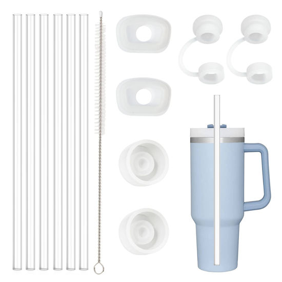 12 PCS for Stanley Cup Accessory,6 Replacement Straws for Stanley