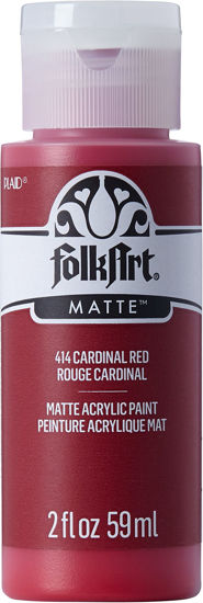 Picture of FolkArt Acrylic Paint in Assorted Colors (2 oz), 414, Cardinal Red