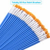 Picture of 50 Pcs Flat Paint Brushes for Touch Up, Anezus Small Paint Brushes for Classroom Crafts Paint Brushes for Acrylic Painting Watercolor Canvas Face Painting