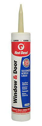 Picture of Red Devil 084620, 10.1 oz. Window & Door Siliconized Acrylic Caulk, Pack of 1, Almond