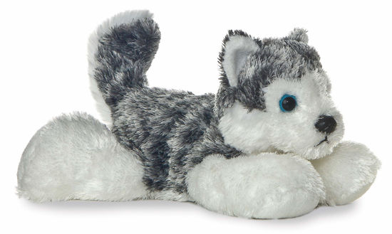 Picture of Aurora® Adorable Mini Flopsie™ Mush™ Stuffed Animal - Playful Ease - Timeless Companions - Gray 8 Inches