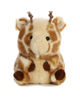 Picture of Aurora® Round Rolly Pet™ Giminy Giraffe™ Stuffed Animal - Adorable Companions - On-The-Go Fun - Brown 5 Inches