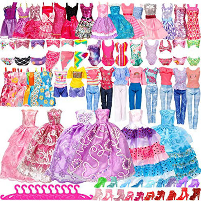 50pc Barbie Accessories Organizer Kit ~ Shoes, Jewelry, Hats, Purses,  Clothes ++