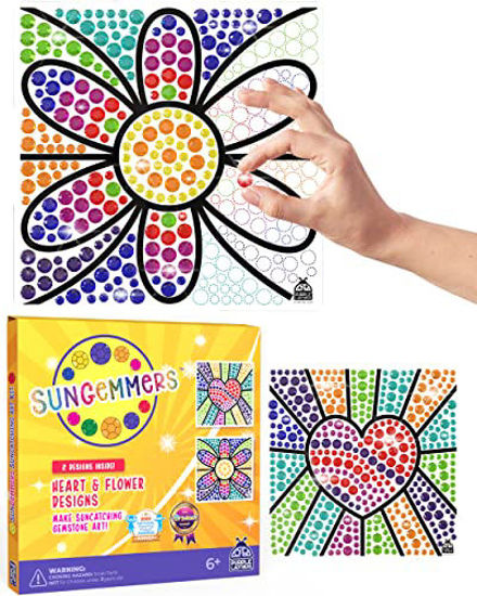 GetUSCart- SUNGEMMERS Window Art Suncatcher Kits - Great Birthday Gift  Idea, 6 7 8 9 10 11 12 Year Old Girl - Fun Arts for Kids, Spring Crafts