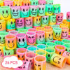 Picture of AZEN 24 Pcs Mini Spring Party Favors for Kids 3-5 4-8, Goodie Bags Stuffers for Birthday Party, Classroom Prizes Kids Prizes, Small Bulk Toys Gifts (4 Smile)