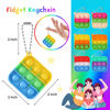 Picture of Kids Party Favors Fidget Toys Bulk 30 Pack Mini Pop Fidget Keychain Its Birthday Party Favors for Kids 4-8,8-12 Year Small Kid Classroom Prizes Fidgets It Bubbles Poppers Students Goodie Bag Stuffers