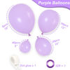 Picture of RUBFAC Pastel Purple Balloons Different Sizes 105pcs 5/10/12/18 Inch for Garland Arch, Purple Latex Balloons for Birthday Baby Shower Wedding Lilac Lavender Balloons Decorations Party Decorations