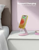 Picture of Lamicall Pink Phone Stand for Desk - Rose Gold Cell Phone Holder Desktop Pink Desk Accessories Compatible with iPhone 14 Pro Max Plus, 13 12 11 XR X 8 7 6 Plus SE, 4-8'' Smartphone