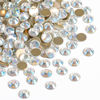 Picture of beadsland Flat Back Crystal Rhinestones Round Gems for Nail Art and Craft Glue Fix, Blue Moonlight (2.9-3.0mm) SS12/1440pcs