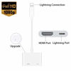 Picture of [Apple MFi Certified] Lightning to HDMI Adapter, for iPad to HDMI, to iPhone HDMI Adapter 1080P Digital AV Adapter Screen Connector Cable with Charging Port for iPhone, iPad on TV/Projector etc