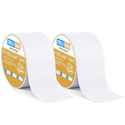 Picture of RV Roof Tape, RV Sealant Tape for Camper Roof Repair, Trailer Roof Sealant(4In-50FT 2Pack)