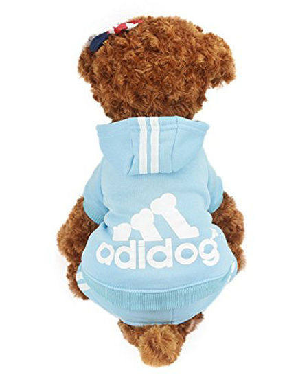 Picture of Idepet depet Cotton Adidog Dog Hoody Clothes, XS, Blue