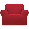 Picture of Easy-Going Stretch Oversized Chair Sofa Slipcover 1-Piece Couch Sofa Cover Furniture Protector Soft with Elastic Bottom for Kids Spandex Jacquard Fabric Small Checks Christmas Red