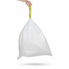 Picture of NINESTARS Extra Strong White Trash Bag w/Drawstring Closure, 13 Gal. / 49 L., 30 count, Pack of 3