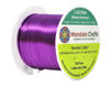 Picture of Mandala Crafts Anodized Aluminum Wire for Sculpting, Armature, Jewelry Making, Gem Metal Wrap, Garden, Colored and Soft, 1 Roll(14 Gauge, Purple)