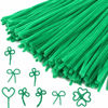 Picture of Caydo 200 Pieces Green Pipe Cleaners Craft Chenille Stems for Kids DIY Art Craft Projects Decorations(6 mm x 12 inch)