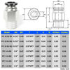 Picture of TAILONZ PNEUMATIC Male Straight 5/32 Inch Tube OD x 1/8 Inch NPT Thread Push to Connect Fittings PC-5/32-N1 (Pack of 2)