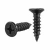 Picture of JQK #10 x 5/8" Black Screw, Flat Head Phillips Wood Screw 18-8 S/S Electroplating Black Stainless Steel, 10 x 5/8-Inch, 100-Piece, SB5016-P100